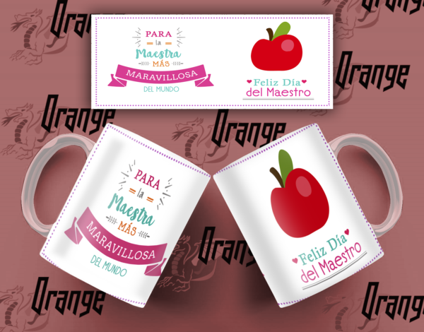 Taza ceramica dia del maestro #1